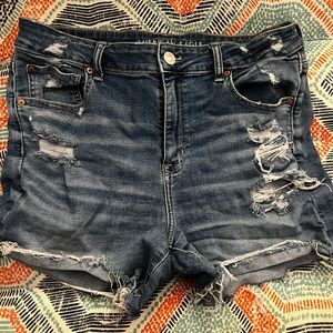 AE distressed shorts